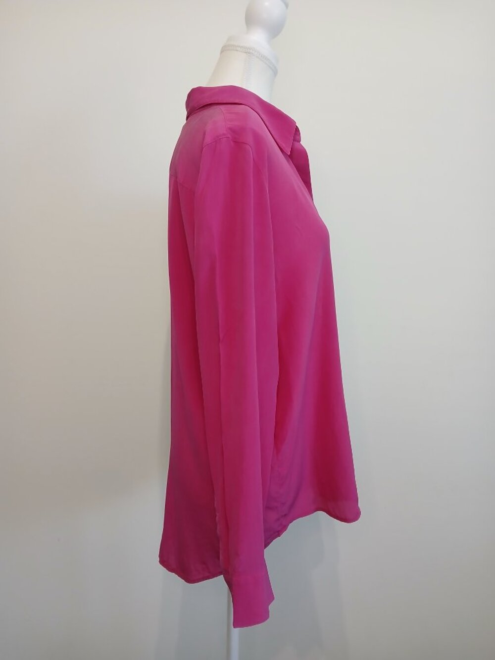 Aritzia Babaton Essential Silk Shirt in Granita Pink Large - Picture 4 of 10
